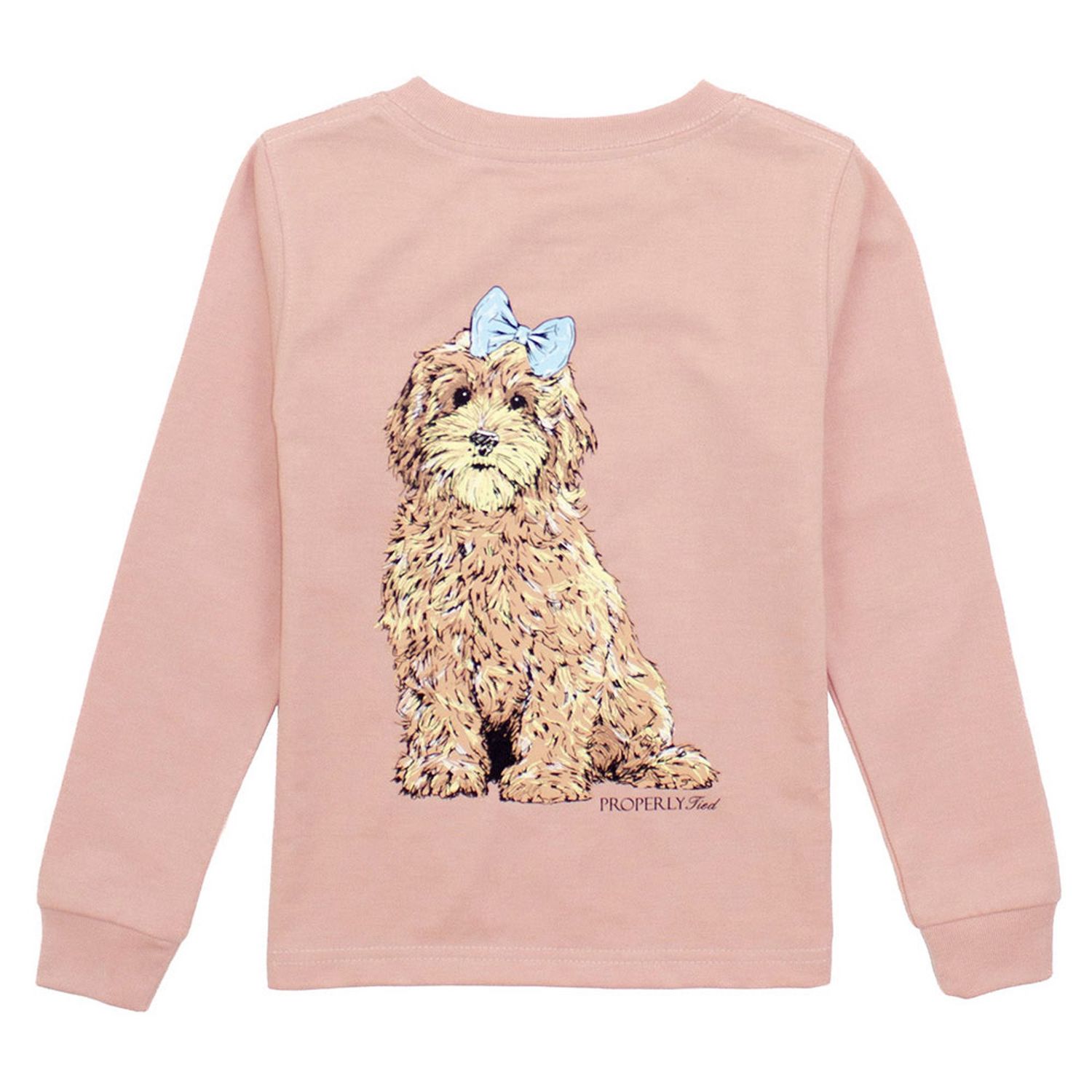 Girls Goldendoodle Long Sleeve Tee