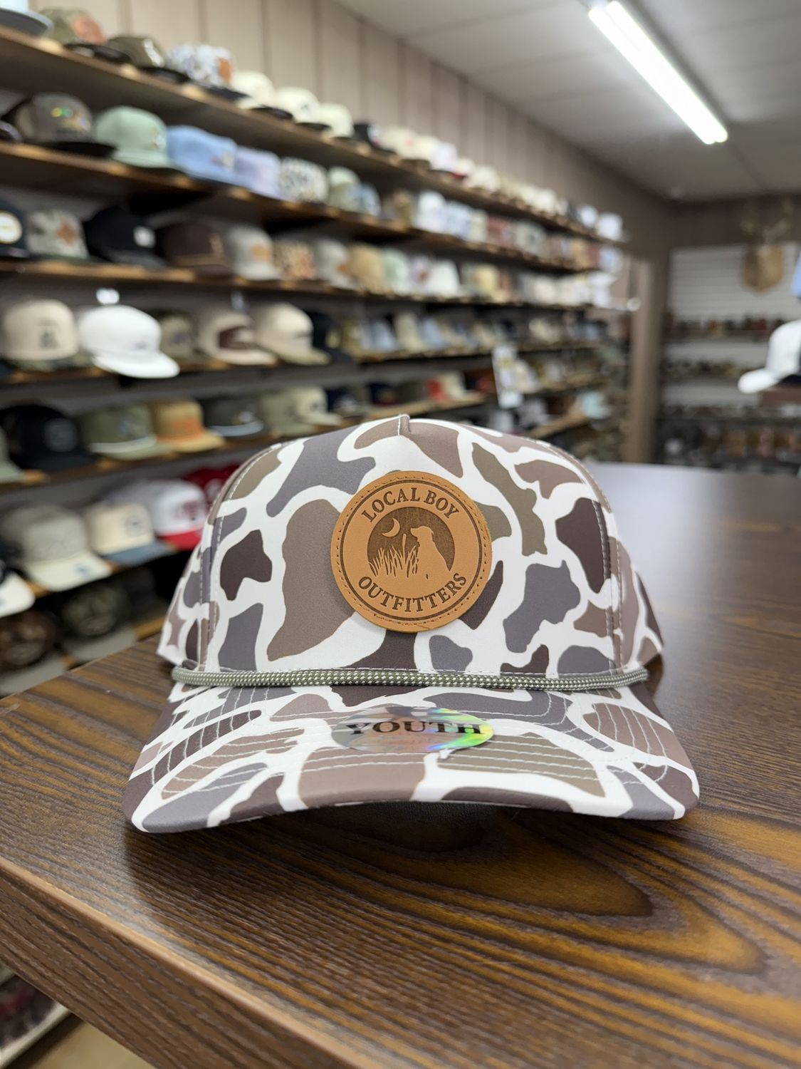 Youth Leather Patch HC Rope Hat- Localflage