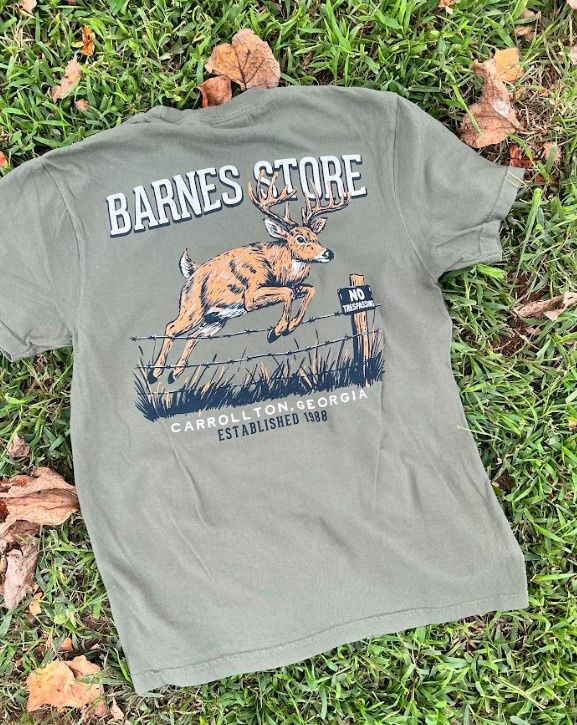 No Trespassing Buck Short Sleeve T-Shirt, Color: Sandstone, Size: SML