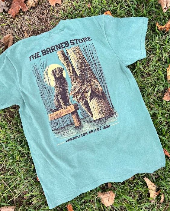 Mallard Hole Short Sleeve T-Shirt, Color: Light Green, Size: SML