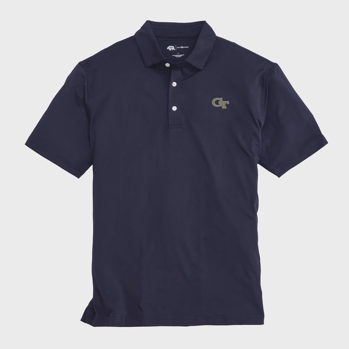 Solid Georgia Tech Performance Polo