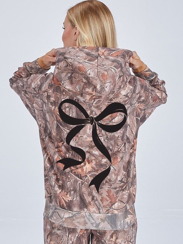 Bow Camo Hoodie