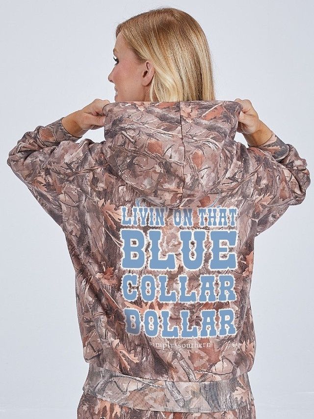 Blue Collar Dollar Camo Hoodie