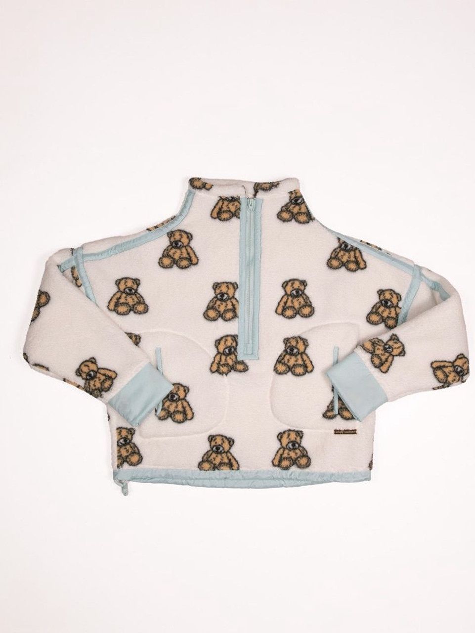 Youth Bear Print 1/4 Zip Pullover