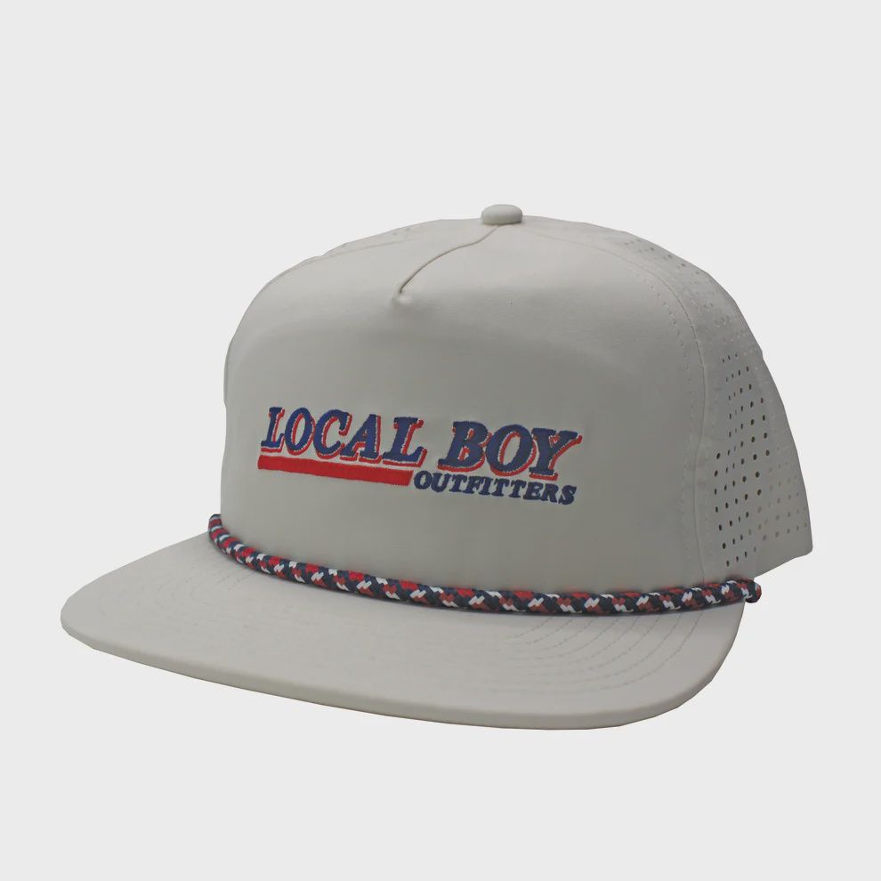 Retro Latte PF Flat Brim Rope Hat