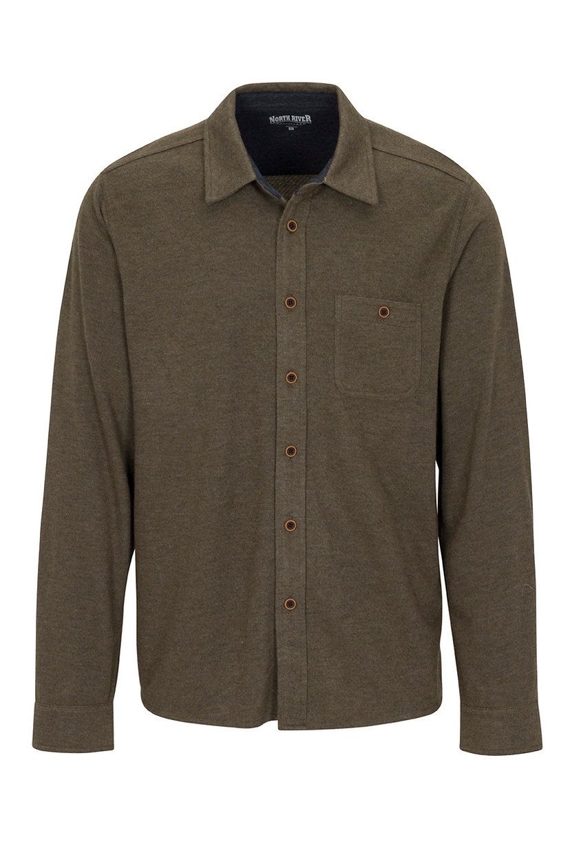 Y/D Two Tone Sweater Knit Shirt