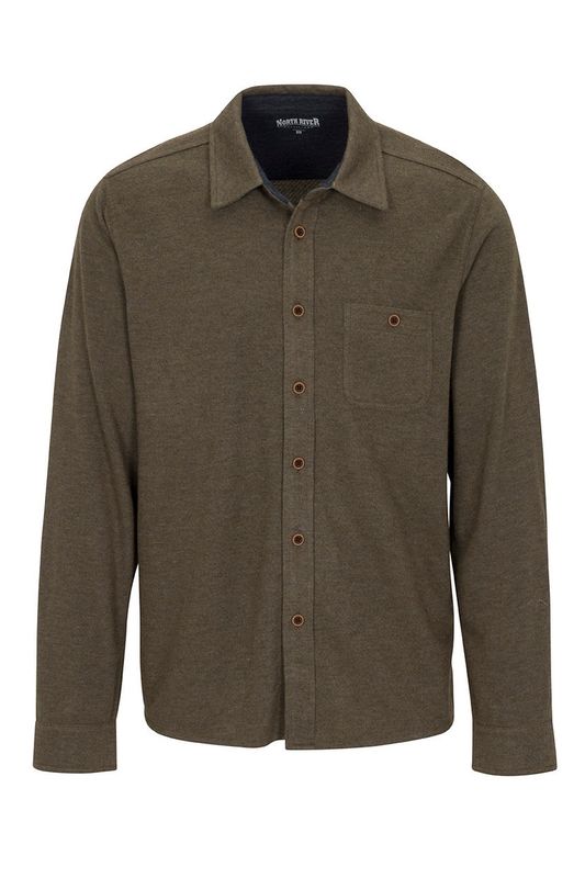 Y/D Two Tone Sweater Knit Shirt