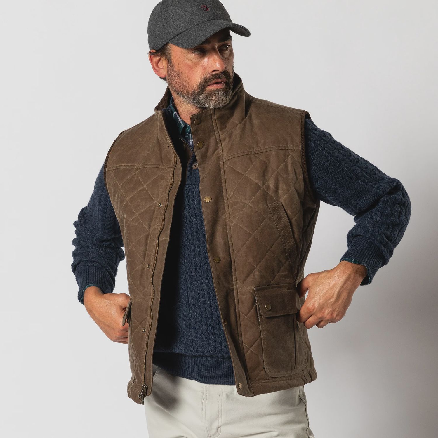 Waxed Canvas Quilted Vest