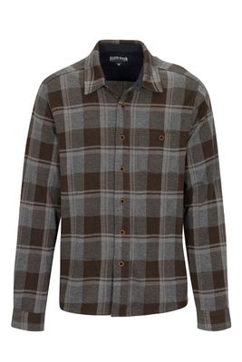Heritage Plaid Y/D Jacquard Knit Button-Front Shirt