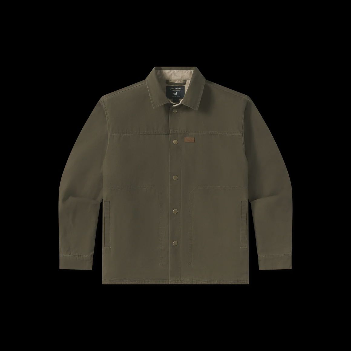 Men&#39;s Bishop Rugged Canvas Jacket, Color: DLV-Dark Olive, Size: MED