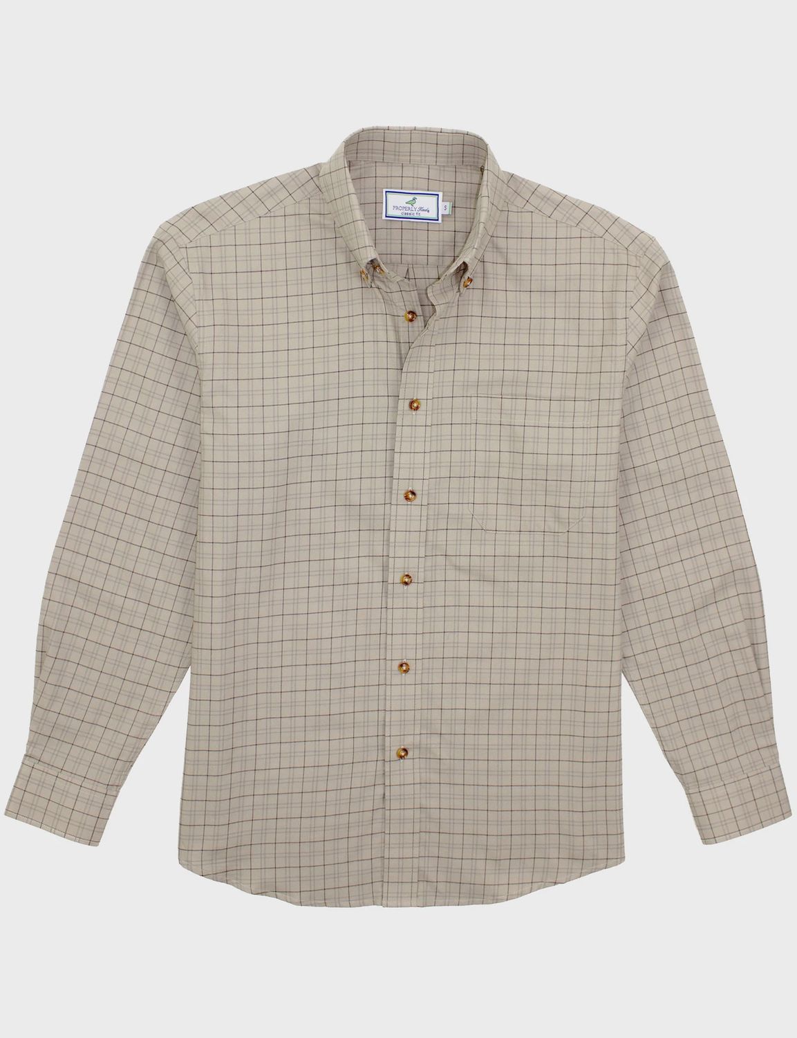 Woodland Sportshirt, Color: WEF-Wheat Field, Size: MED