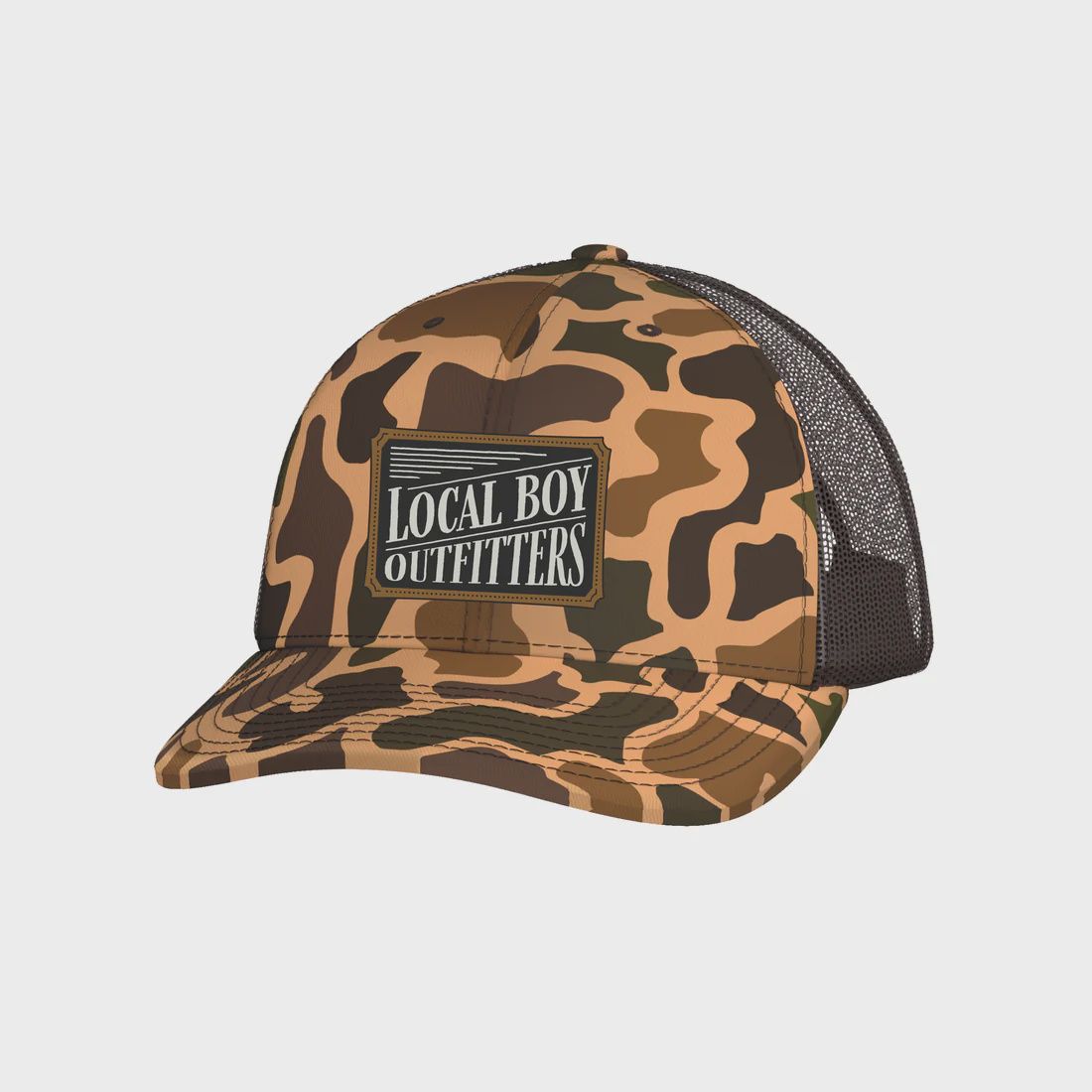 Outlaw Trucker Hat- Old School Camo