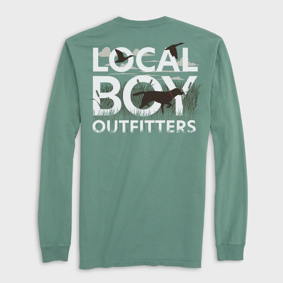 Text and Tail Long Sleeve Tee