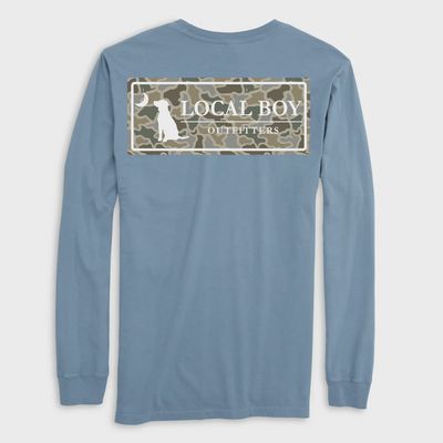 Sand Dog &amp; Moon Plate Long Sleeve Tee