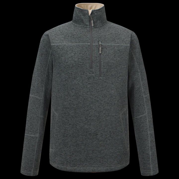 Fall Brake Sweater Fleece Half Zip, Color: Unexplored Black, Size: MED