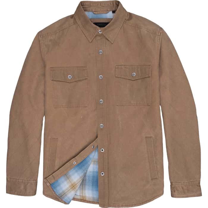 Remington Quilted Ultra Suede Shirt Jacket, Color: Buck, Size: MED