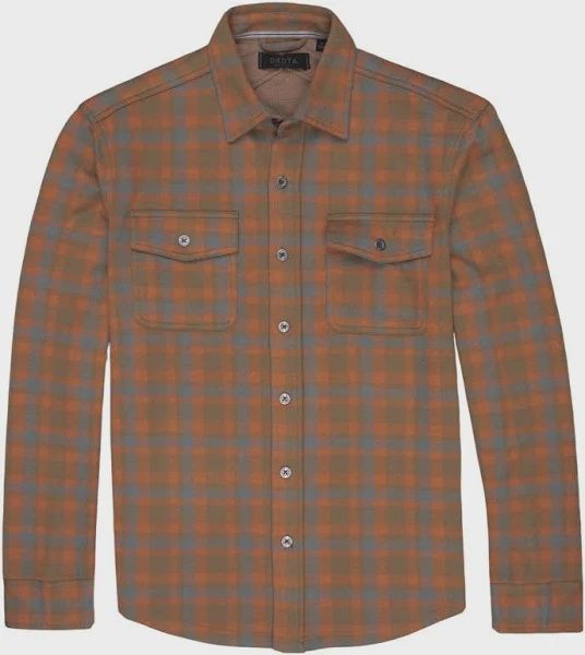Knox Soft Brushed Plaid Knit Button Down