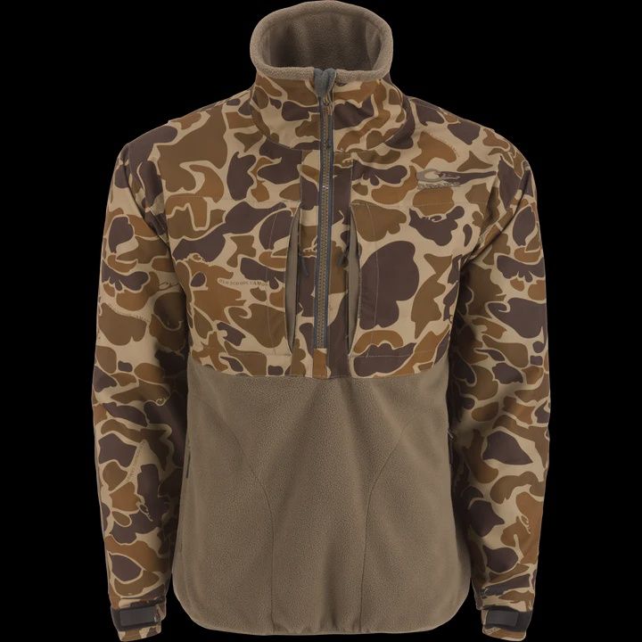 Drake MST CommandXT Eqwader Half Zip Jacket, Color: Old School, Size: XL