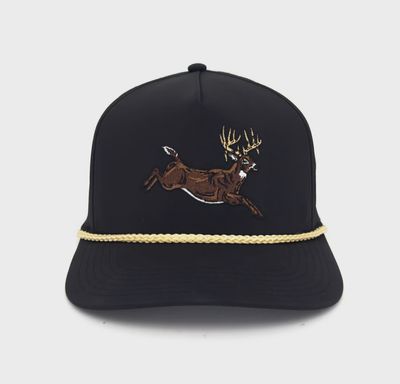 Jump Buck Black Performance Rope Hat