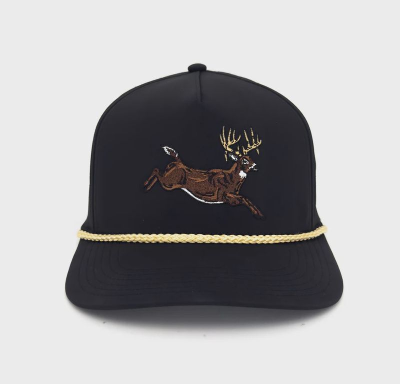 Jump Buck Black Performance Rope Hat