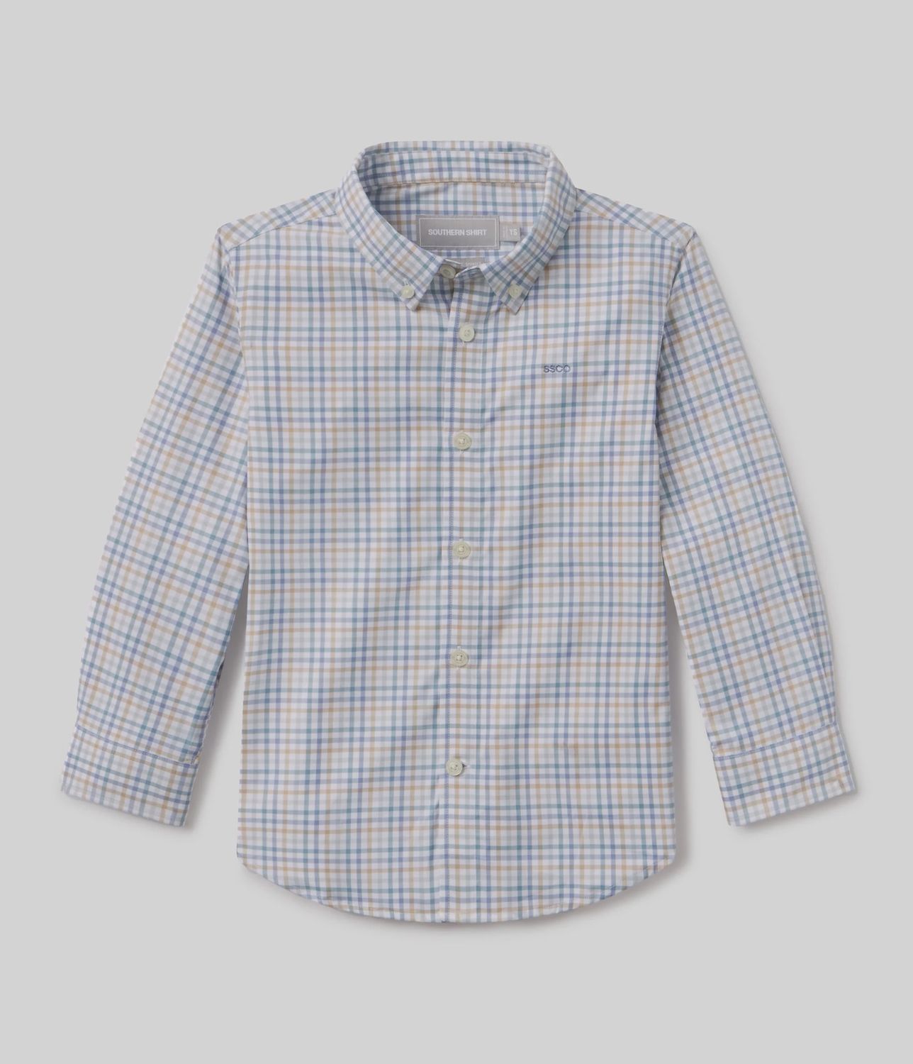 Youth Boys Samford Long Sleeve Check Button Up