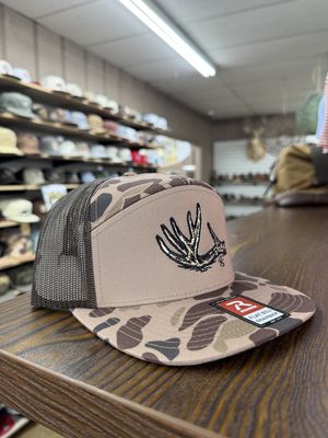 Antler Shed 7 Panel Hat - Bark Duck Camo