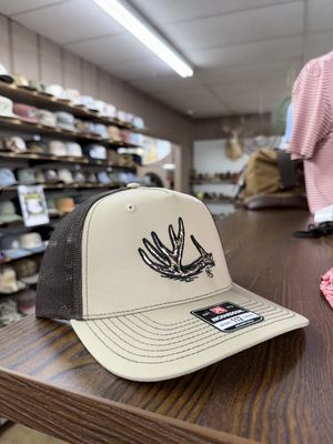 Antler Shed High Pro Trucker Hat - Khaki/Coffee
