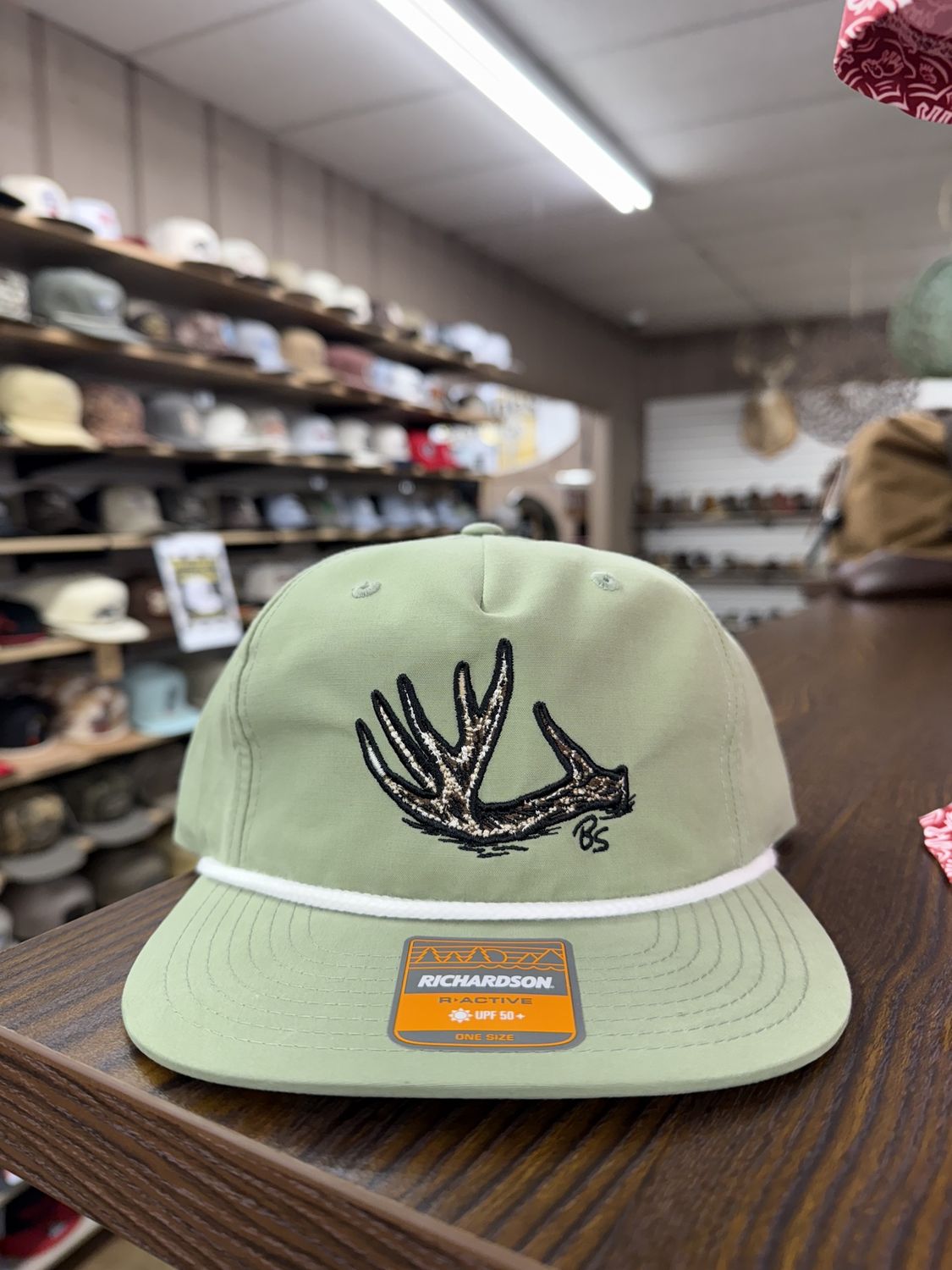 Antler Shed Rope Hat - Sage/White