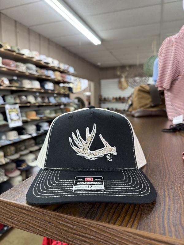 Antler Shed High Pro Trucker Hat - Black/Birch