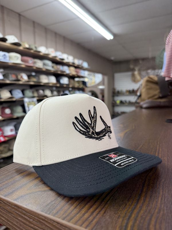 Antler Shed Trucker Hat - Cream/Black
