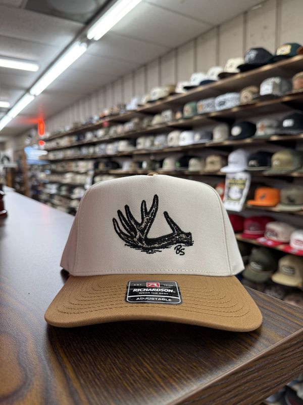 Antler Shed Trucker Hat - Cream/Caramel