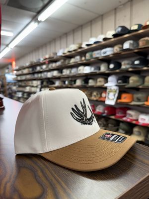 Antler Shed Trucker Hat - Cream/Caramel