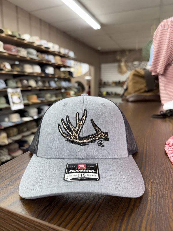 Antler Shed Trucker Hat - Heather Grey/Dark Charcoal