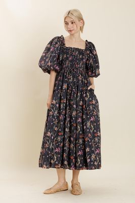 The Veronica Floral Smocked Maxi Dress