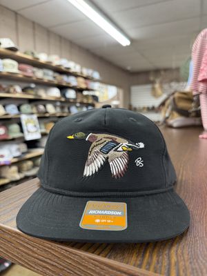 Flying Mallard Rope Hat - Black/Black