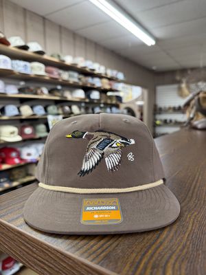 Flying Mallard Rope Hat - Dark Mocha/Khaki
