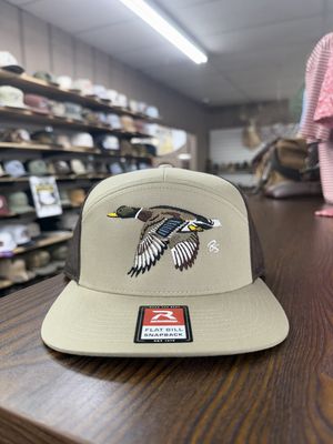 Mallard 7-Panel Hat - Khaki/Brown