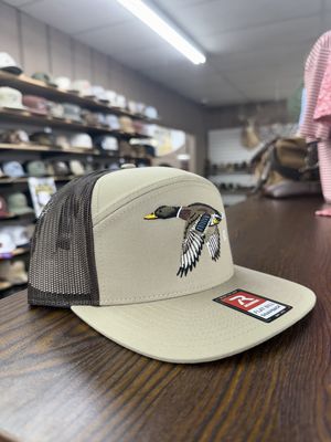 Mallard 7-Panel Hat - Khaki/Brown