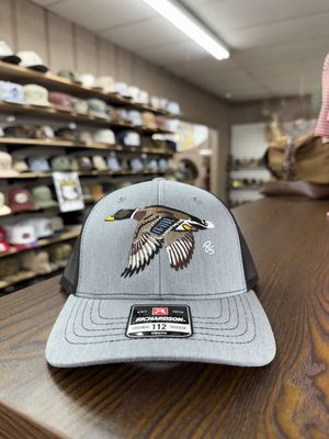 Mallard Youth Trucker Hat - Heather Grey/Black