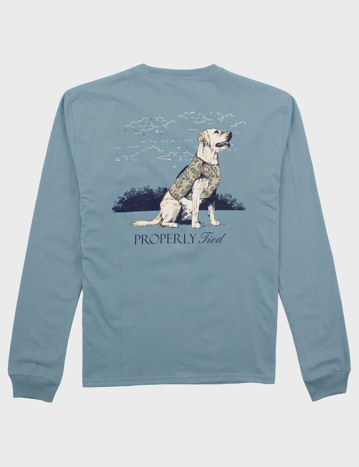 Good Boy Long Sleeve Shirt - Steel Blue