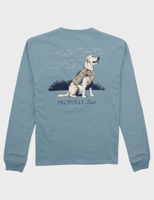 Good Boy Long Sleeve Shirt - Steel Blue