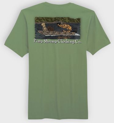 Jon Boat Short Sleeve Tee - Forest Green