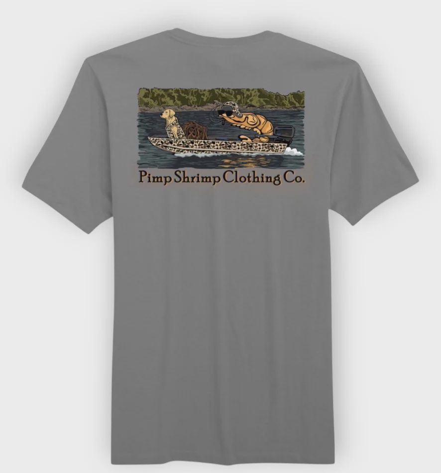 Jon Boat Short Sleeve Tee - Charcoal
