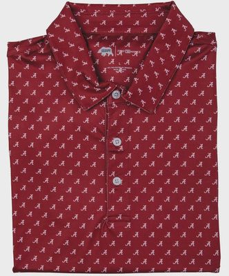 Alabama Script A Printed Performance Polo