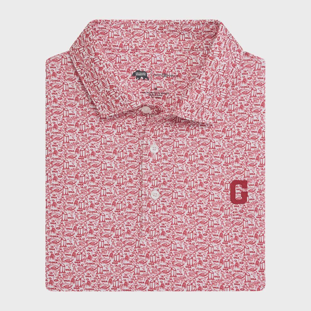 Georgia Icons Printed Performance Polo
