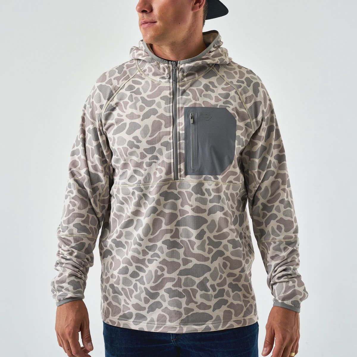 Blaze Tech Quarter Zip Pullover, Color: CDC - Classic Deer Camo, Size: MED