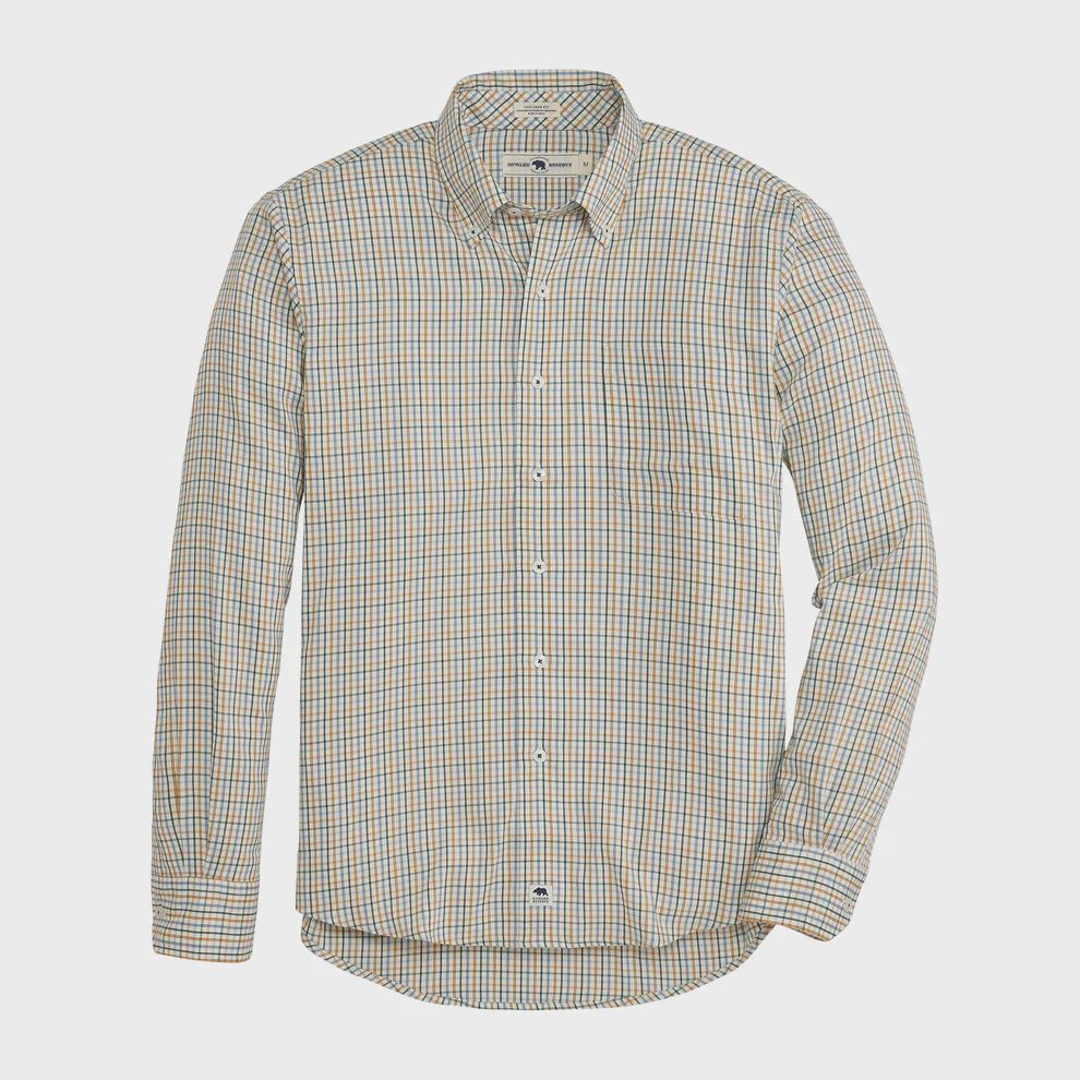 Cypress Tailored Fit Brushed Performance Twill Button Down Shirt