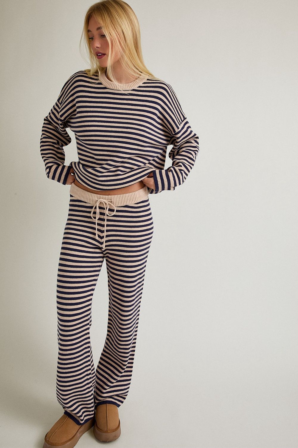 The Crew Long Sleeve Striped Pant Set
