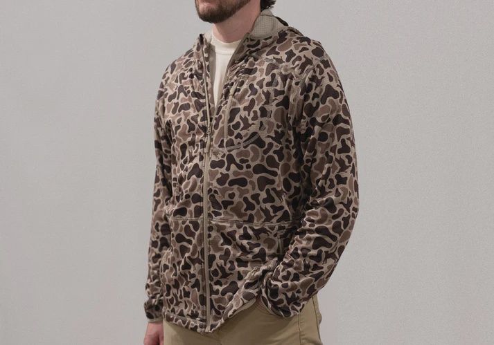 Nodak Hooded Jacket Waffle Fleece - Mosul Camo