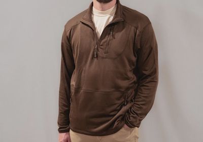 Nodak 1/2 Zip Waffle Fleece - River Bed